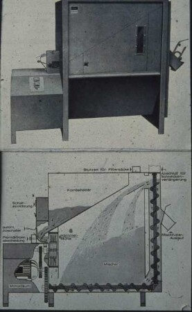 Schemazeichnung: Fütterungstechnik, Trockenfütterungsanlage, Mahltechnik, Mischtechnik
