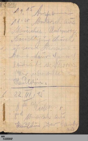 [21.03.1915-25.03.1915: Marsch nach Bapaume]