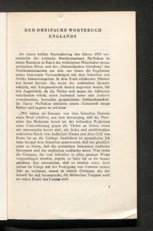 Der dreifache Wortbruch Englands