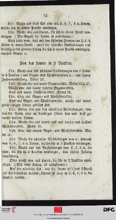 Von den Linien in 2 Punkten