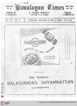 No. V (13 September 1953)