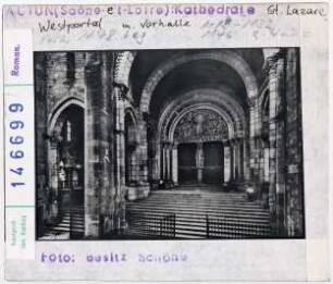 Autun: Kathedrale Saint-Lazare, Westportal und Vorhalle