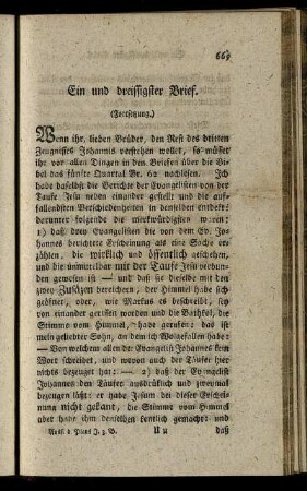 Ein und dreissigster Brief. - Zwei und dreissigster Brief.