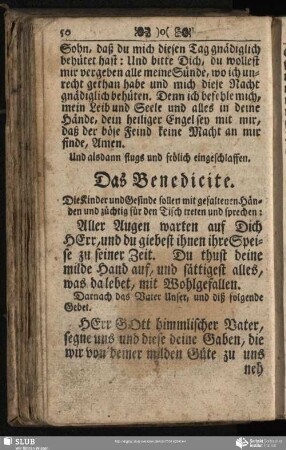 Das Benedicite