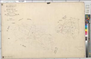 Billerbeck (Billerbeck), Zusammenlegung Gerleve, Brouillonkarte 1, Flur N u. P