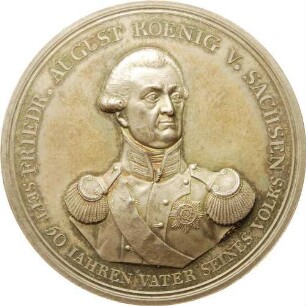 König Friedrich August I. - 50-jähriges Regierungsjubiläum