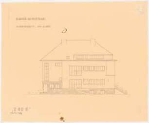Umbau eines Landhauses Monatskonkurrenz Februar 1933: Aufriss Nordansicht 1:100
