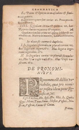 De Pronominibus.
