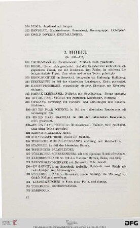2. Möbel (Nr. 307-472)