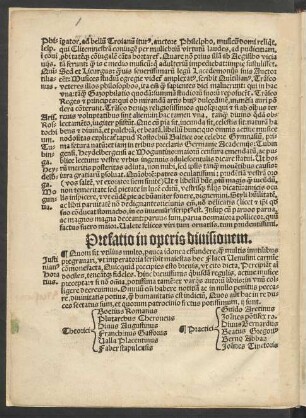 Praefatio in operis divisionem.
