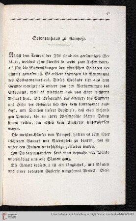 Soldatenhaus zu Pompeji