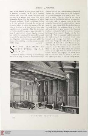 31.1907 = Nr. 122: Schloss Tratzberg in North Tyrol