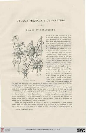 3: L' école française de peinture en 1877, [2] : notes et réflexions
