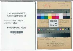 Entnazifizierung Paula Hempelmann , geb. 08.08.1903 (Wachtmeisterin)