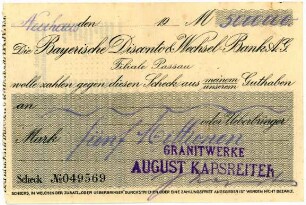 Geldschein / Notgeld, 5 Millionen Mark, 1923