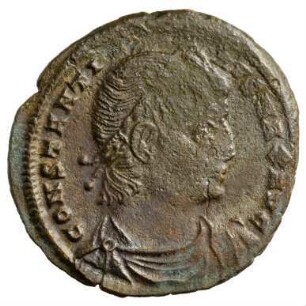 Münze, Follis, Aes 3, 330 - 333 n. Chr.
