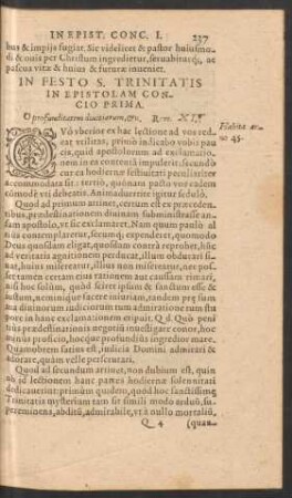 In Festo S. Trinitatis ...
