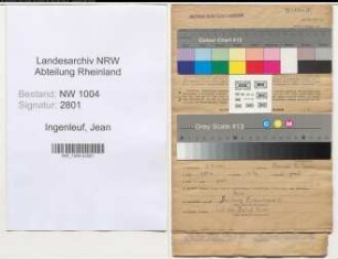 Entnazifizierung Jean Ingenleuf , geb. 08.11.1899 (Bankangestellter)
