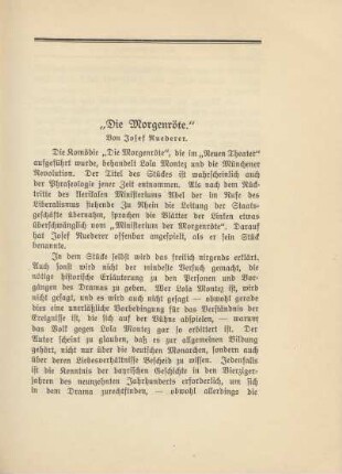 "Die Morgenröte" von Josef Ruederer