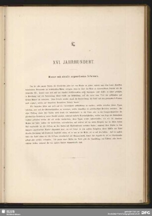 XVI. Jahrhundert
