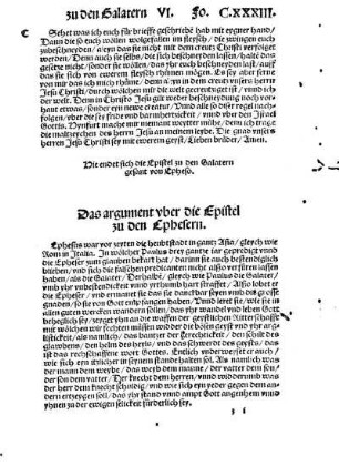 Das argument uber die Epistel zu den Ephesern