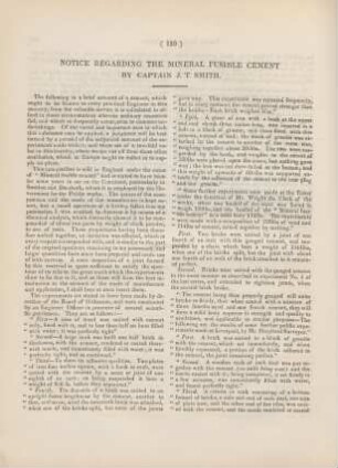 [XIX.] Notice regarding the mineral fusible cement by Captain J. T. Smith