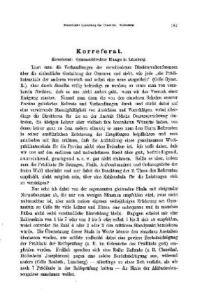 Die einheitliche Gestaltung der Censuren in der Provinz Hannover : [Korreferat]