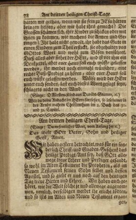 Am dritten heiligen Christ-Tage