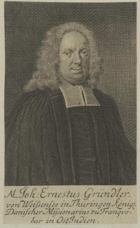 Bildnis des Joh. Ernestus Gründler