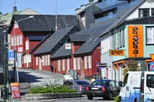 Straßenszene im Innenstadtbereich von Reykjavik : Straßenszene, aufgenommen in der City der isländischen Hauptstadt Reykjavik am 29. Mai 2012
