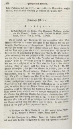 250-262 Kirchliche Literatur