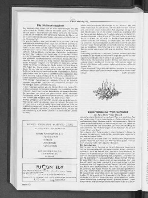 Besinnliches zur Weihnachtszeit Von Anne-Marie Thede-Ottowell