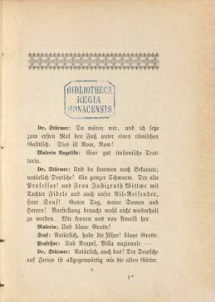 Unterhaltungen in Rom : Fünf Gespräche deutscher Reisender
