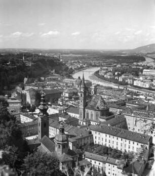 Salzburg. Stadtansicht von der Festung Hohensalzburg