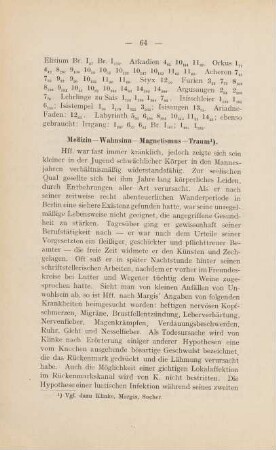 Medizin - Wahnsinn - Magnetismus - Traum