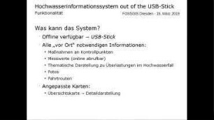 Ein interaktiver Hochwassereinsatzplan out of the USB-Stick