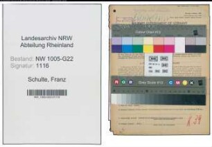 Entnazifizierung Franz Schulte , geb. 25.04.1906 (Muehlenbesitzer)