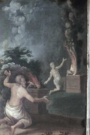 Typologische Darstellung von Szenen des Alten Testaments — Das Opfer Kains und Abels