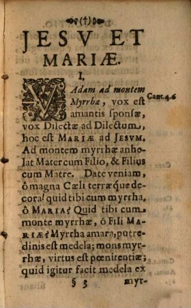 Mons Myrrhae ... : seu brevis instructio de sacramento poenitentiae