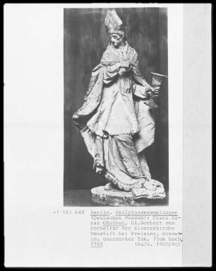 Heiliger Norbert vom Hochaltar der Klosterkirche Neustift bei Freising