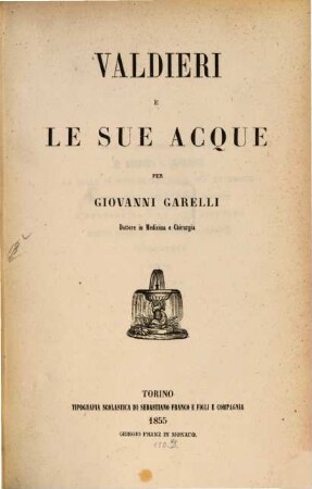 Valdieri e le sue acque