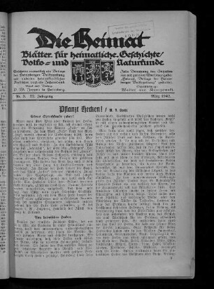 Die Heimat. 1921-1944