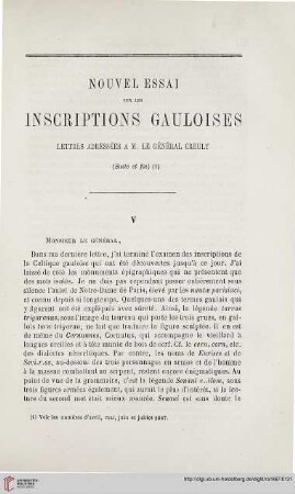 N.S. 16.1867: Nouvel essai sur les inscriptions gauloises : lettres adressées à M. le général Creuly, [2]
