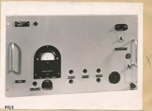 Präzisionsfrequenzmessplatz, Einschub Generator HF 2922, Frontansicht; Foto 1953