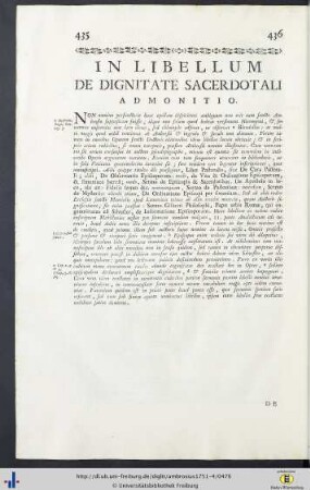 De Dignitate Sacerdotali.
