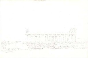Gärtner, Friedrich von; Paestum (Prov. Salerno, Italien); Großer Tempel - Perspektive