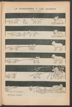 La mamadera y los perros (historia muda) - [Cómic]