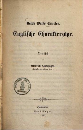 Englische Charakterzüge