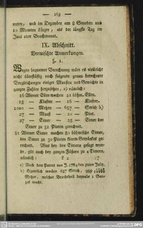 IX. Abschnitt. Vermischte Anmerkungen