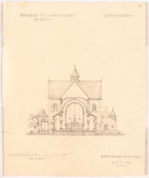 St. Agatha, Lindlar-Kapellensüng: Querschnitt 1:200